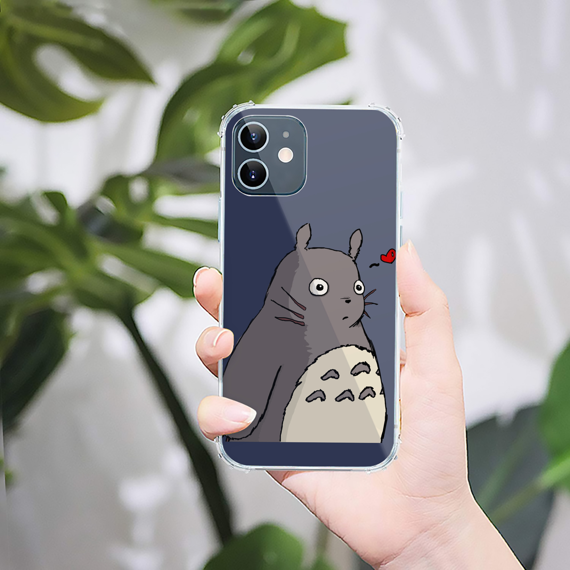 （画像用） となりのトトロ 草壁メイ 草壁サツキ My Neighbor Totoro Satsuki Kusakabe Mei Kusakabe 【iPhone 12シリーズ対応】透明スマホケース（クリアソフトケース）